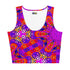 Psychedelic Crop Top in Berry